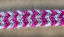 Lace Dawns fingerloop braid