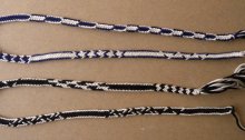 7-loop spanish braids, bicolor loops