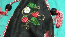 Julie's silk purse with finger loop braids