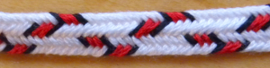7-loop flat braid, narrow zig-zag pattern, fingerloop braid, loopbraider.com